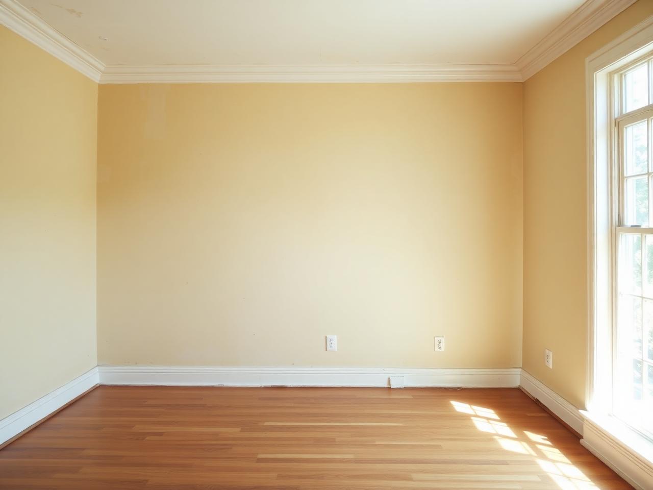 Plain interior wall before accent wall painting in Redmond WA