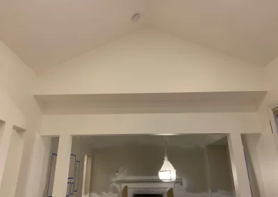 Interior painting in Redmond WA — high vaulted ceiling and arched entryway freshly painted